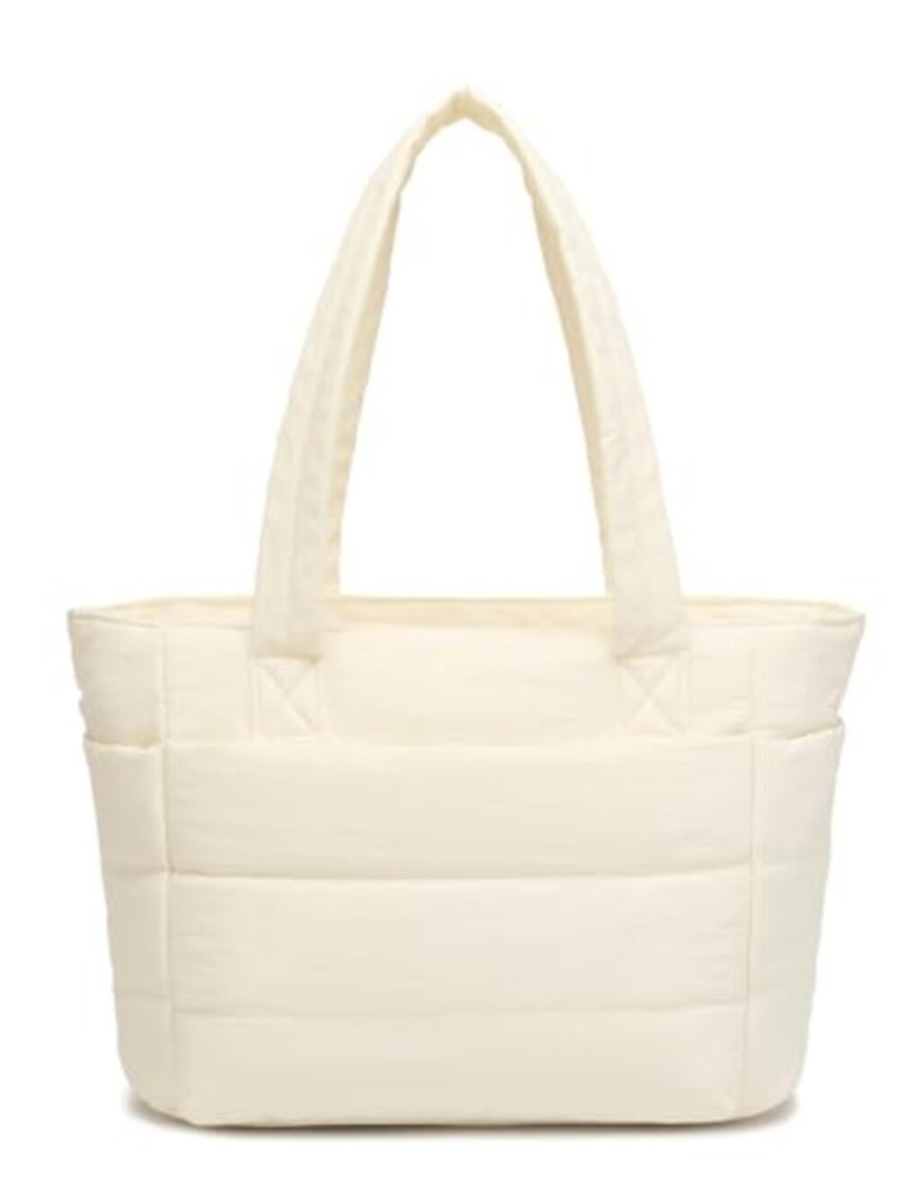 Lightweight Quilted Puffer Shoulder Bag Tote for Travel Work